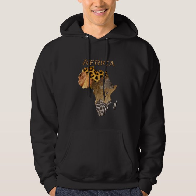 Sudadera Mapa de texturas de animales salvajes de la serie  (Anverso)