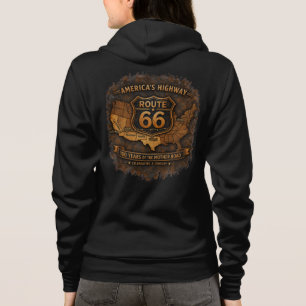Sudadera Mapa del Centenario de la Ruta 66: 100 Años de la