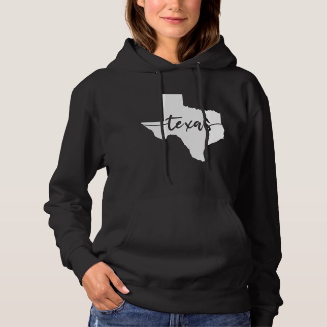Sudadera Mapa del estado de Texas USA (Anverso)
