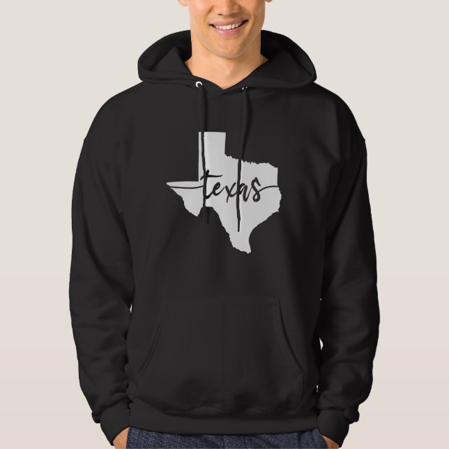 Sudadera Mapa del estado de Texas USA (Anverso)