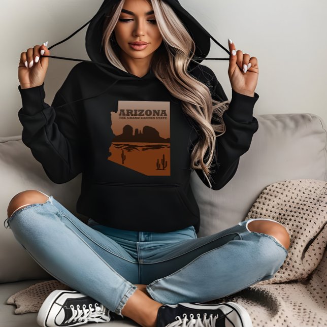 Sudadera Mapa del Gran Cañón de Arizona (Subido por el creador)