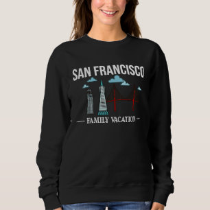 Sudadera Mapa del horizonte de San Francisco California via