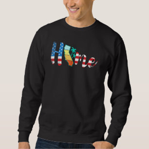 Sudadera Mapa del Orgullo del Estado Indio de California, E