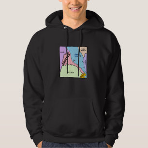 Sudadera Mapa dibujado a mano de Eritrea, nombres de la Nei