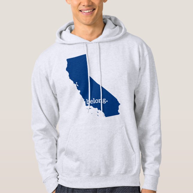 Sudadera Mapa estatal de California Belong (Anverso)