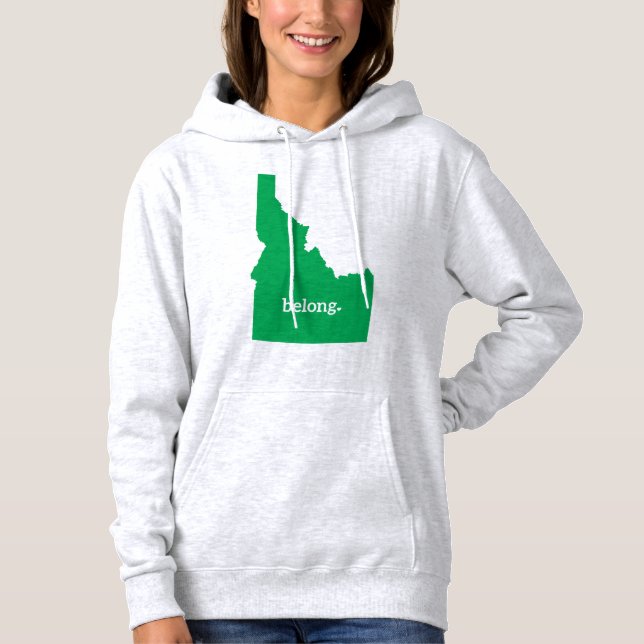 Sudadera Mapa estatal de Idaho Belong (Anverso)