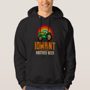 Sudadera Mapa estatal de Iowa quiero otra cerveza que beba