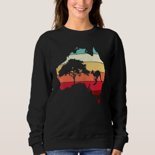 Sudadera Mapa genial de Australia canguro arcoíris australi
