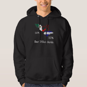 Sudadera Mapa mexicano de media bandera hondureña