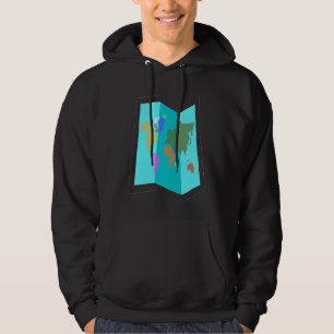Sudadera Mapa Mundial para Viajeros y Entusiastas de la Geo