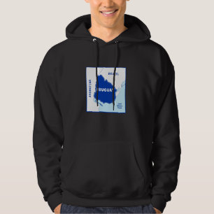 Sudadera Mapa político de Uruguay con colores de bandera. V