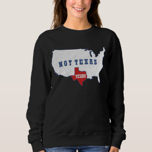 Sudadera Mapa Significativo Del País De Los Ee.Uu. Texas No