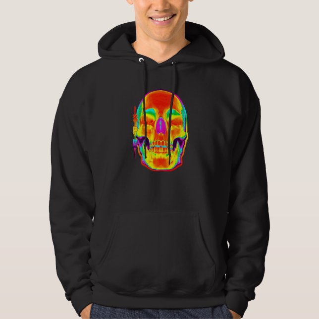 Sudadera Mapa Térmico Calor Cráneo (Anverso)