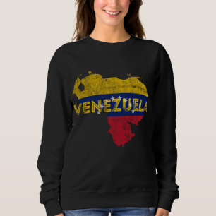 Sudadera Mapa venezolano y recuerdo de bandera - Vene angus