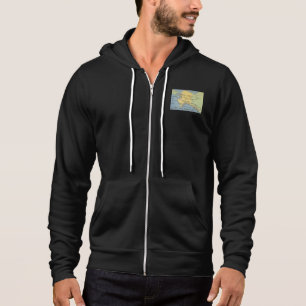 Sudadera Mapa vintage de Alaska - Estrecho de Bering, Nome,
