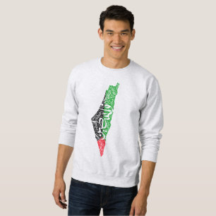 Sudadera Mapa y bandera de Palestina libre ف ن س ط