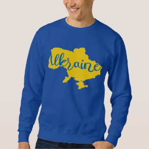 Sudadera Mapa y letras de Ucrania