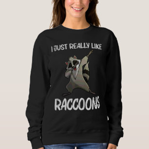 Sudadera Mapache Cool Para Hombres Mujeres Panda Basura Ani