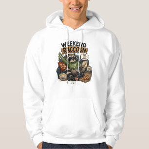 Sudadera Mapache de fin de semana recuperándose de ser adul