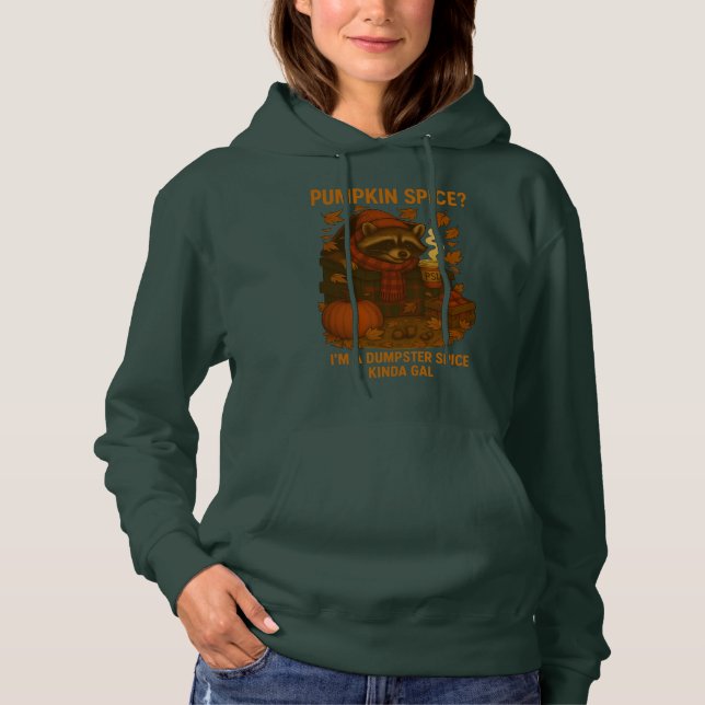 Sudadera Mapache de Otoño Latte de Calabaza y Especias Dive (Anverso)