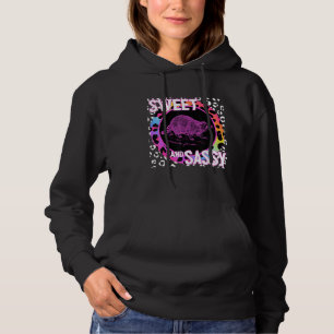 Sudadera Mapache Lindo Impresión de Leopardo Arcoíris Nosta