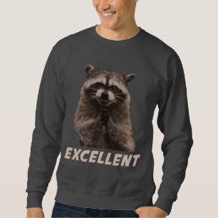Sudadera Mapache malvado excelente del trazado