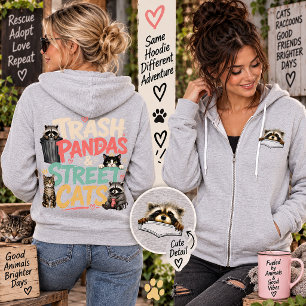 Sudadera Mapaches Basura y Gatos Callejeros Humor de Mapach