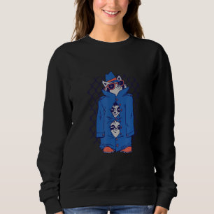 Sudadera Mapaches con abrigos impermeables lindos y diverti