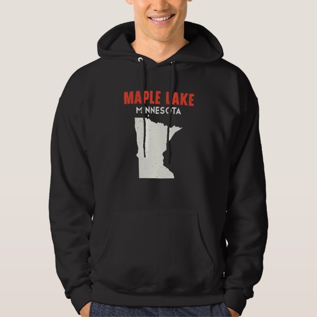 Sudadera Maple Lake Minnesota USA State America Travel Minn (Anverso)