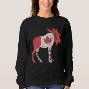 Sudadera Maple Leaf Animal Bandera Canadiense Hombres Mujer