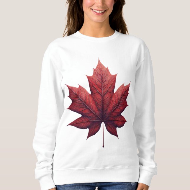 Sudadera Maple Leaf Shirt, Apparel, Fall Clothing (Anverso)