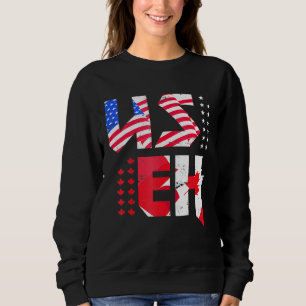 Sudadera Maple Leaf Uu Flag Orgullo Canadiense Estadouniden