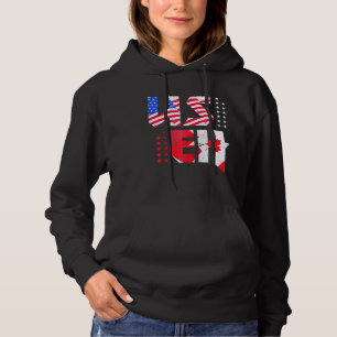 Sudadera Maple Leaf Uu Flag Orgullo Canadiense Estadouniden