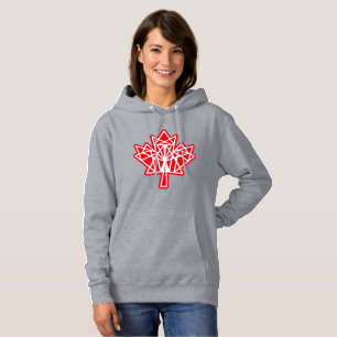 SUDADERA MAPLE MADE WITH TRIANGLES CANADA FLAG BY MASANSER