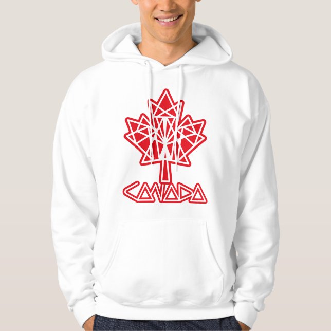 SUDADERA MAPLE MADE WITH TRIANGLES CANADA FLAG BY MASANSER (Anverso)