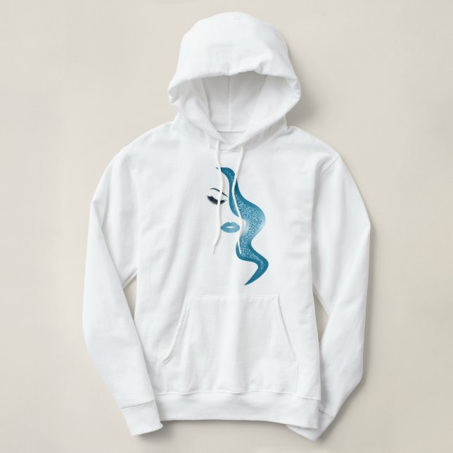 Sudadera Maquillaje con efecto purpurina (Diseño del anverso)