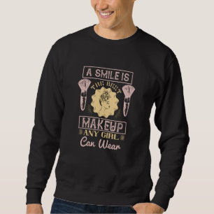 Sudadera Maquillaje - Una Sonrisa Es El Mejor Maquillaje