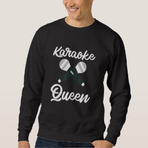Sudadera Máquina de cantantes reina Cute Karaoke Leyenda de