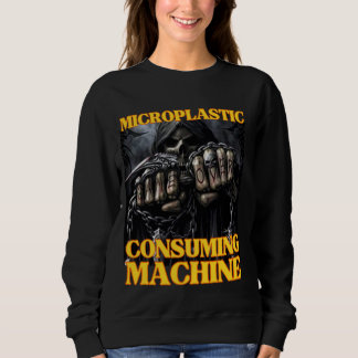 Sudadera Máquina de consumo microplástica Funny Edgy Hard S