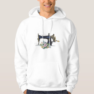 Sudadera Máquina de coser de flores Amante divertido de la