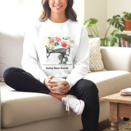 Sudadera Máquina de coser negra apostando Seamstress