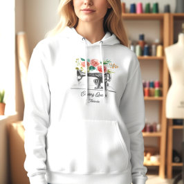 Sudadera Máquina de coser sastre Seamstress White
