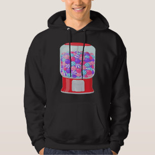 Sudadera Máquina de goma de goma Máquina Gumball Arcoiris h
