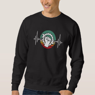 Sudadera Máquina de Línea Corazón de Maquinistas Inventor d