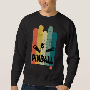 Sudadera máquina de pinball retro vintage vista_1