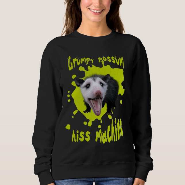 Sudadera Máquina de Siseo Oposum Gruñón Divertido Humor Fer (Anverso)