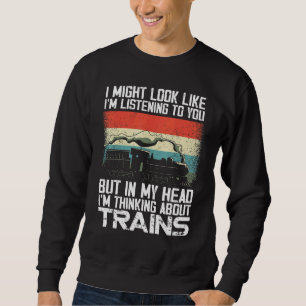 Sudadera Maquinista de tren de vapor localizando locomotora