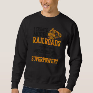 Sudadera Maquinista de tren de vapor Locomotora Trainspotti