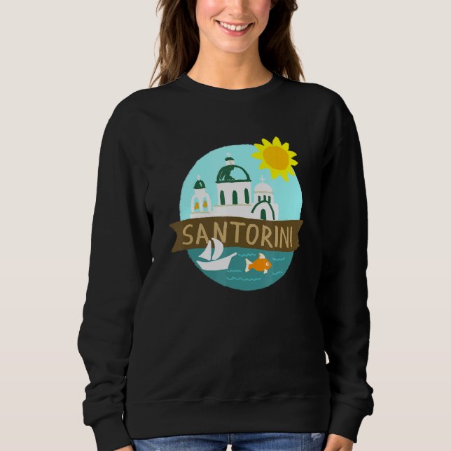 Sudadera Mar de Santorini (Anverso)