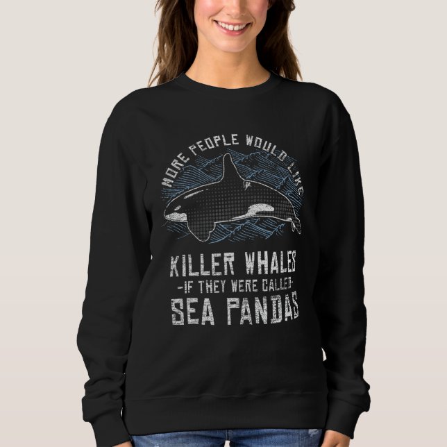 Sudadera Mar Panda Orca Animal Lover Killer Whats 1 (Anverso)